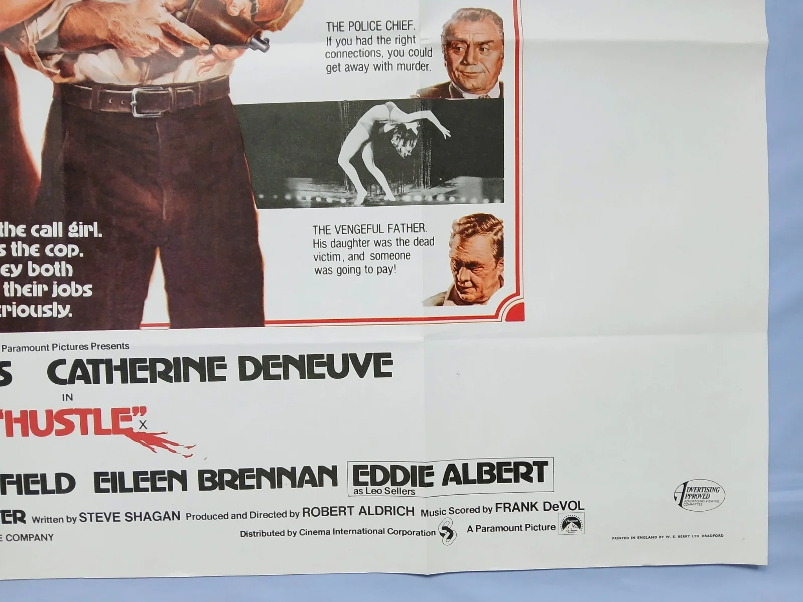 HUSTLE (1975) original UK quad movie poster - Burt Reynolds - Catherine Deneuve, изображение 5
