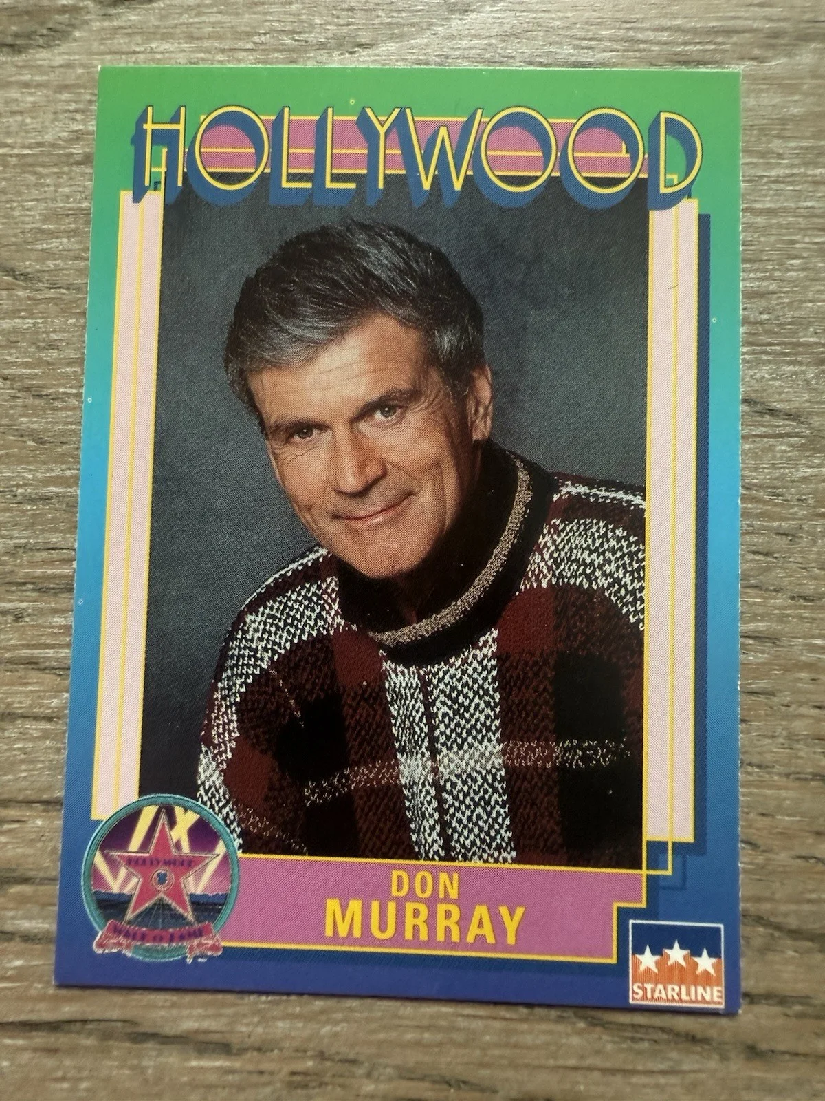 Don Murray signed 1991 Starline Hollywood card #207, image 2