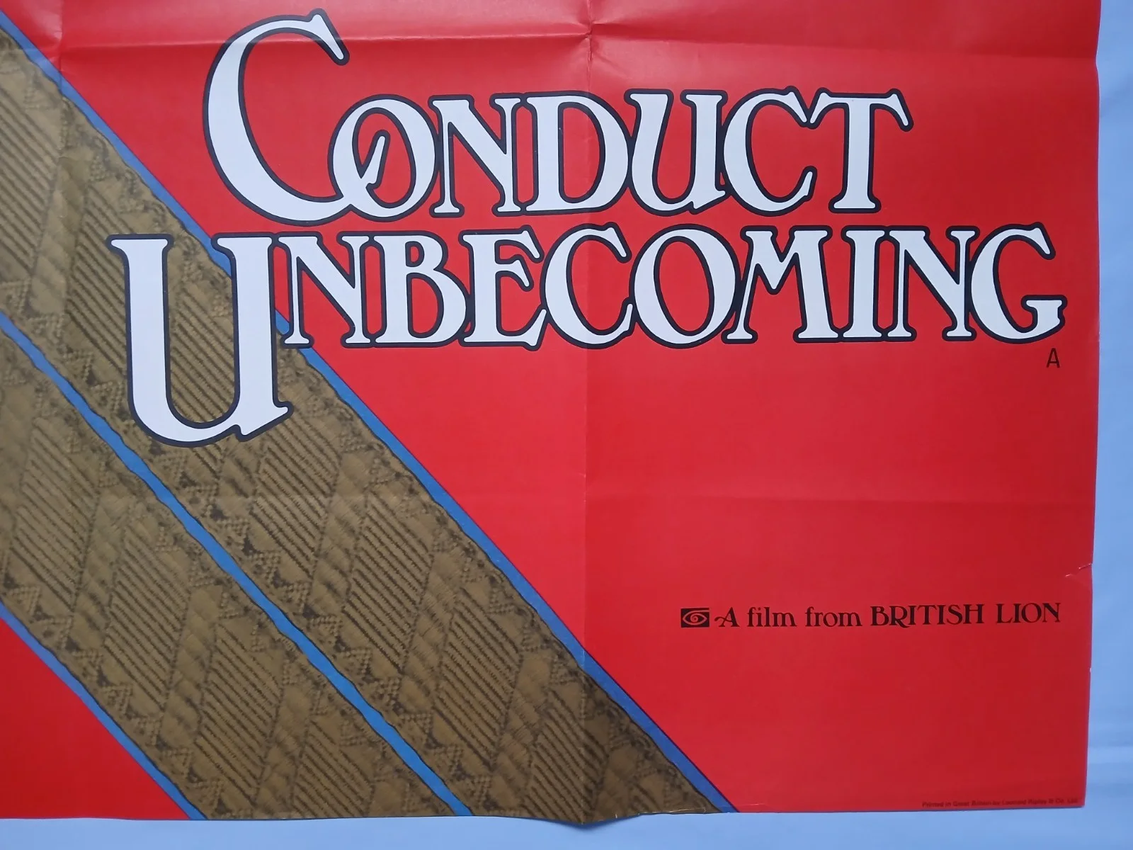 CONDUCT UNBECOMING (1975)original quad poster -Michael York,Richard Attenborough, image 5