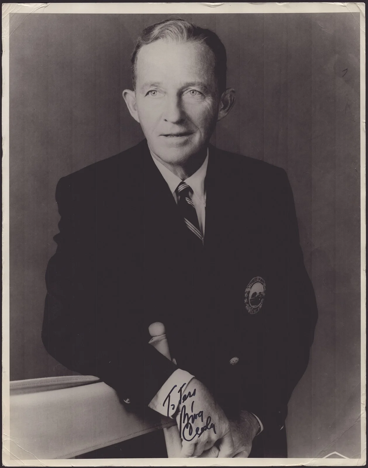Bing Crosby — BING CROSBY - AUTOGRAPHED INSCRIBED PHOTOGRAPH