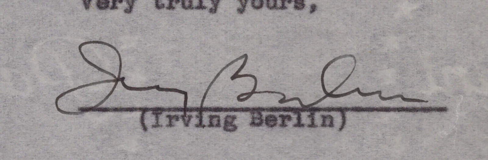 Irving Berlin — IRVING BERLIN - DOCUMENT SIGNED 11/15/1944, image 2