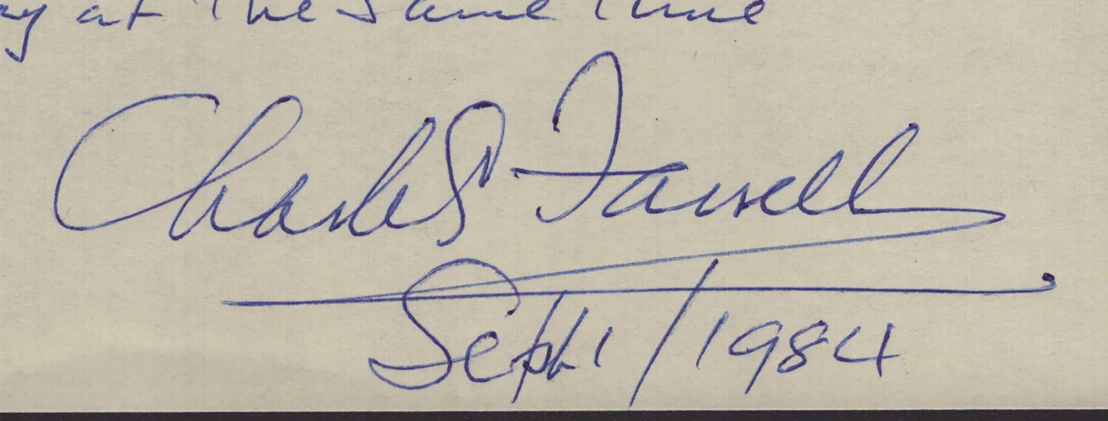 Charles Farrell — CHARLES FARRELL - BIOGRAPHY SIGNED 09/01/1984, image 3