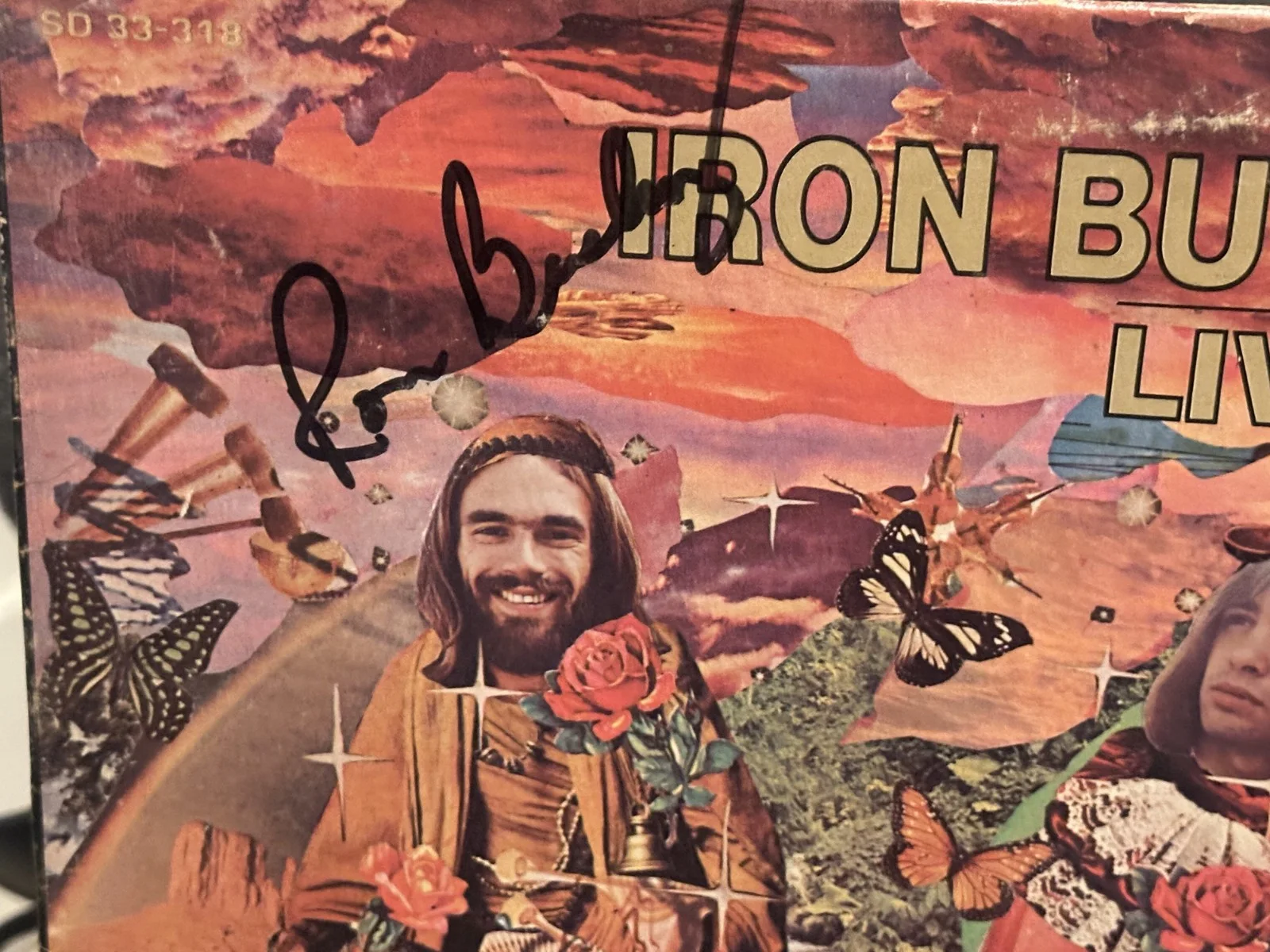 Autographed Iron Butterfly Live Album Signed By Ron Bushy, Lee Dorman, изображение 2