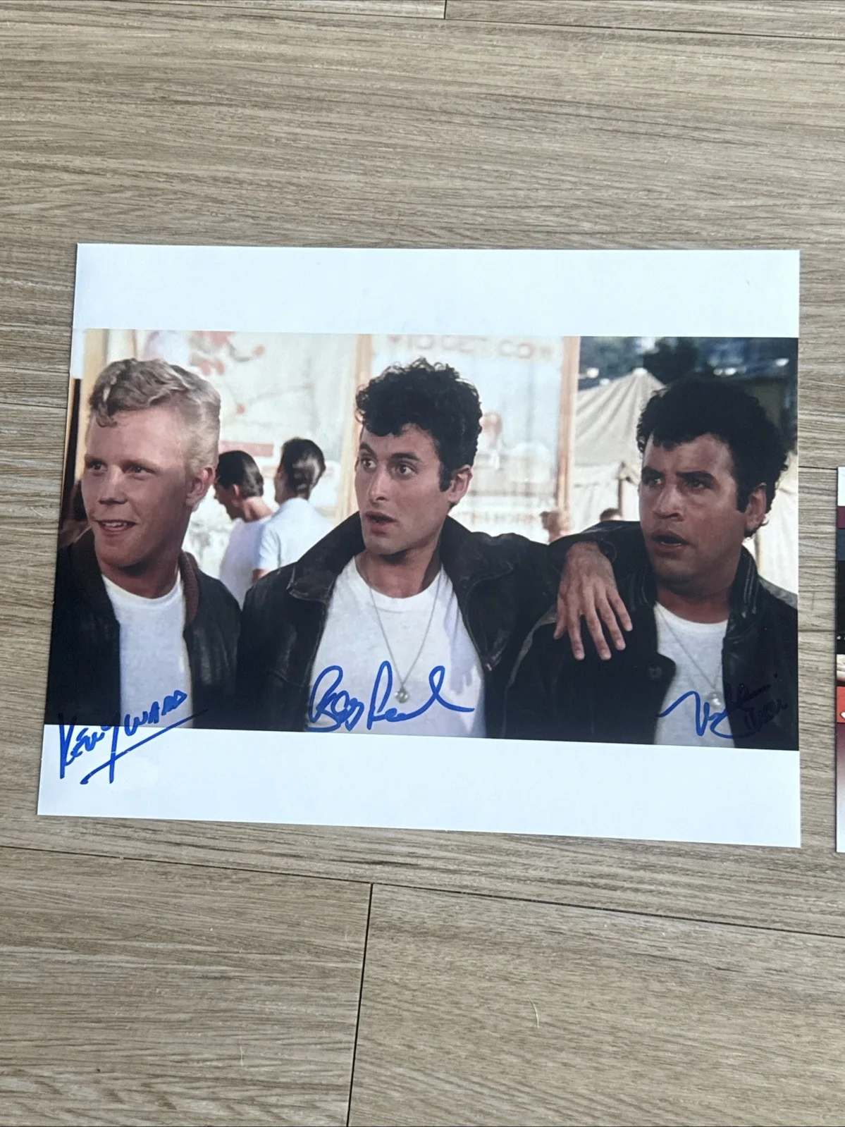 Kelly Ward Barry Pearl Michael Tucci Signed 8x10 Grease Photo JSA Witness COA, изображение 2