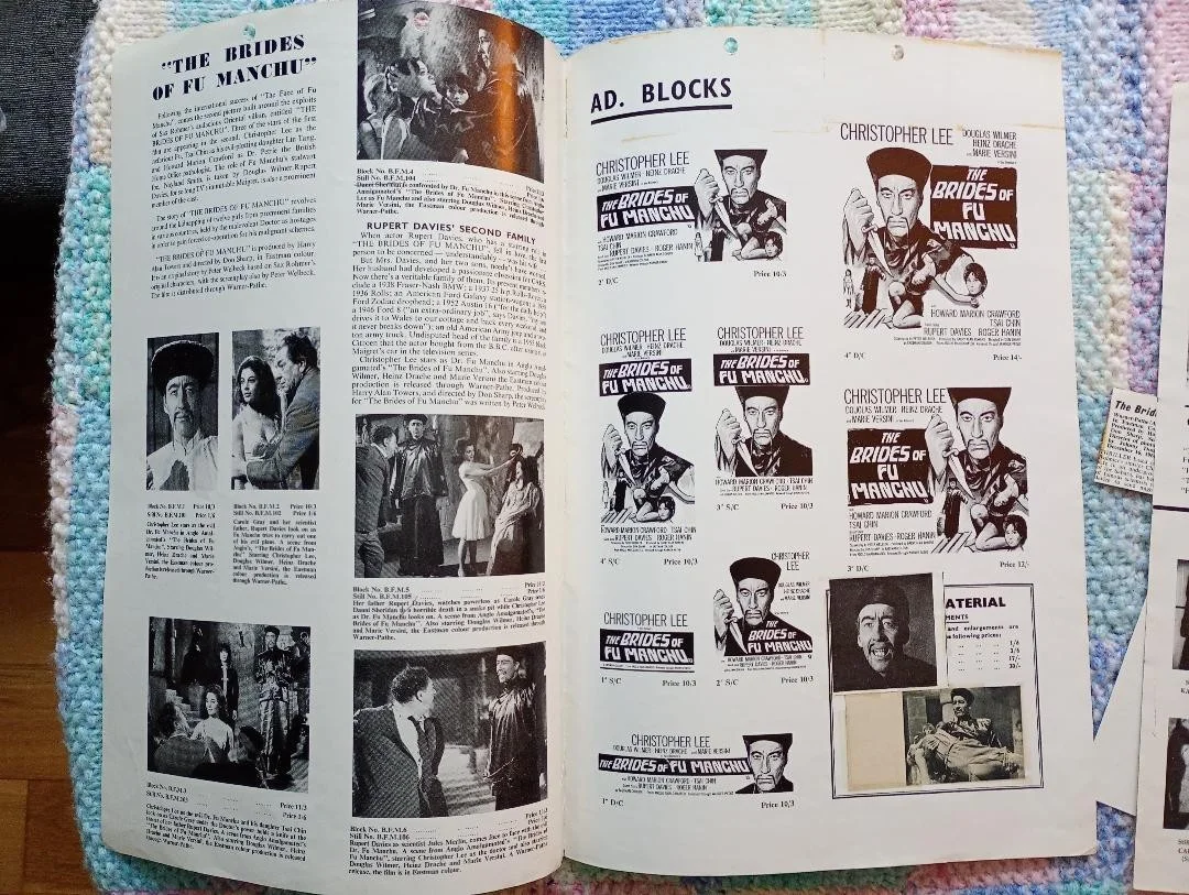 BRIDES OF FU MANCHU pressbook, image 2