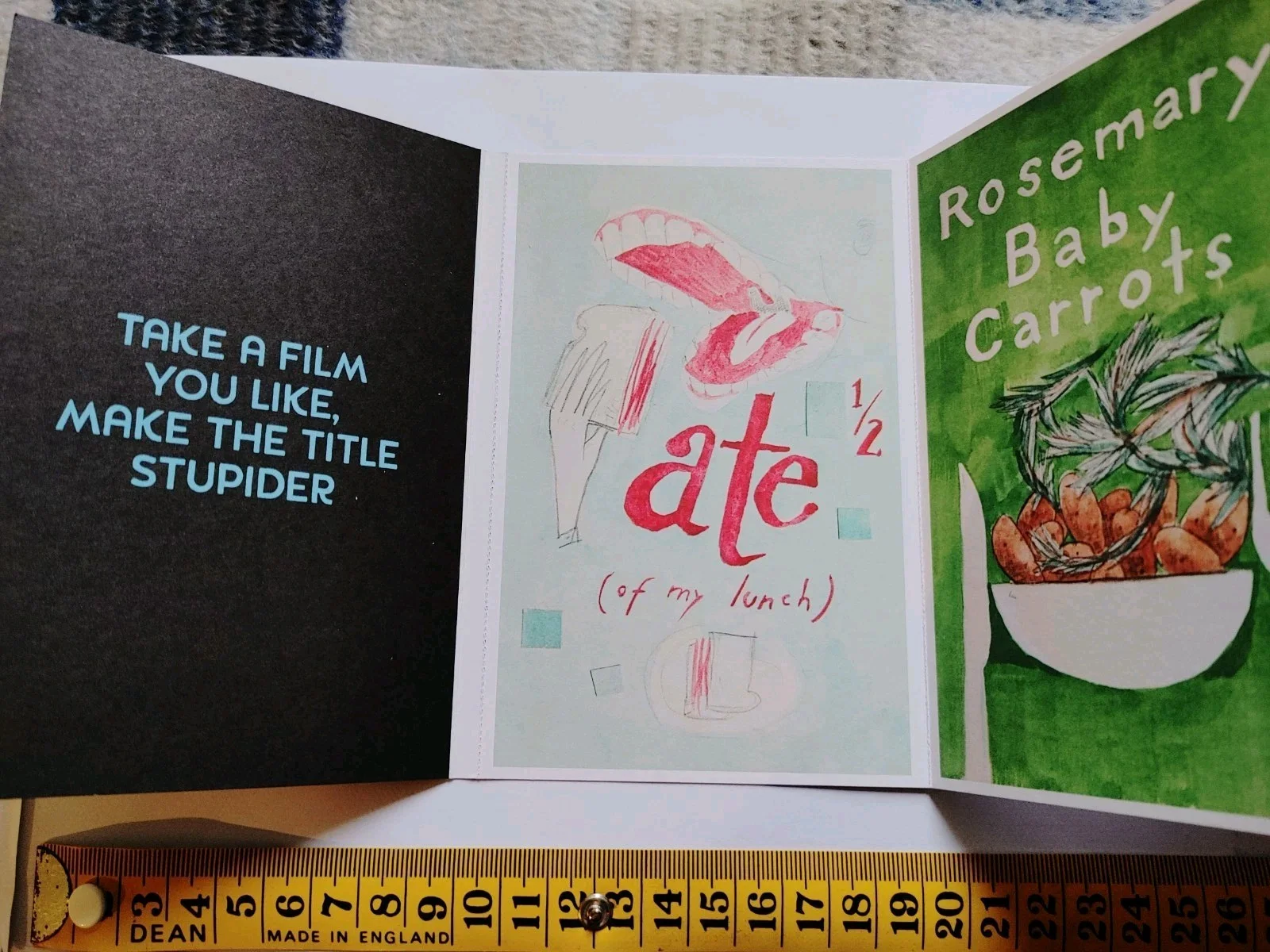 ME AND EARL AND THE DYING GIRL D/S ORIGINAL MOVIE POSTCARD Artwork set Rare, изображение 2