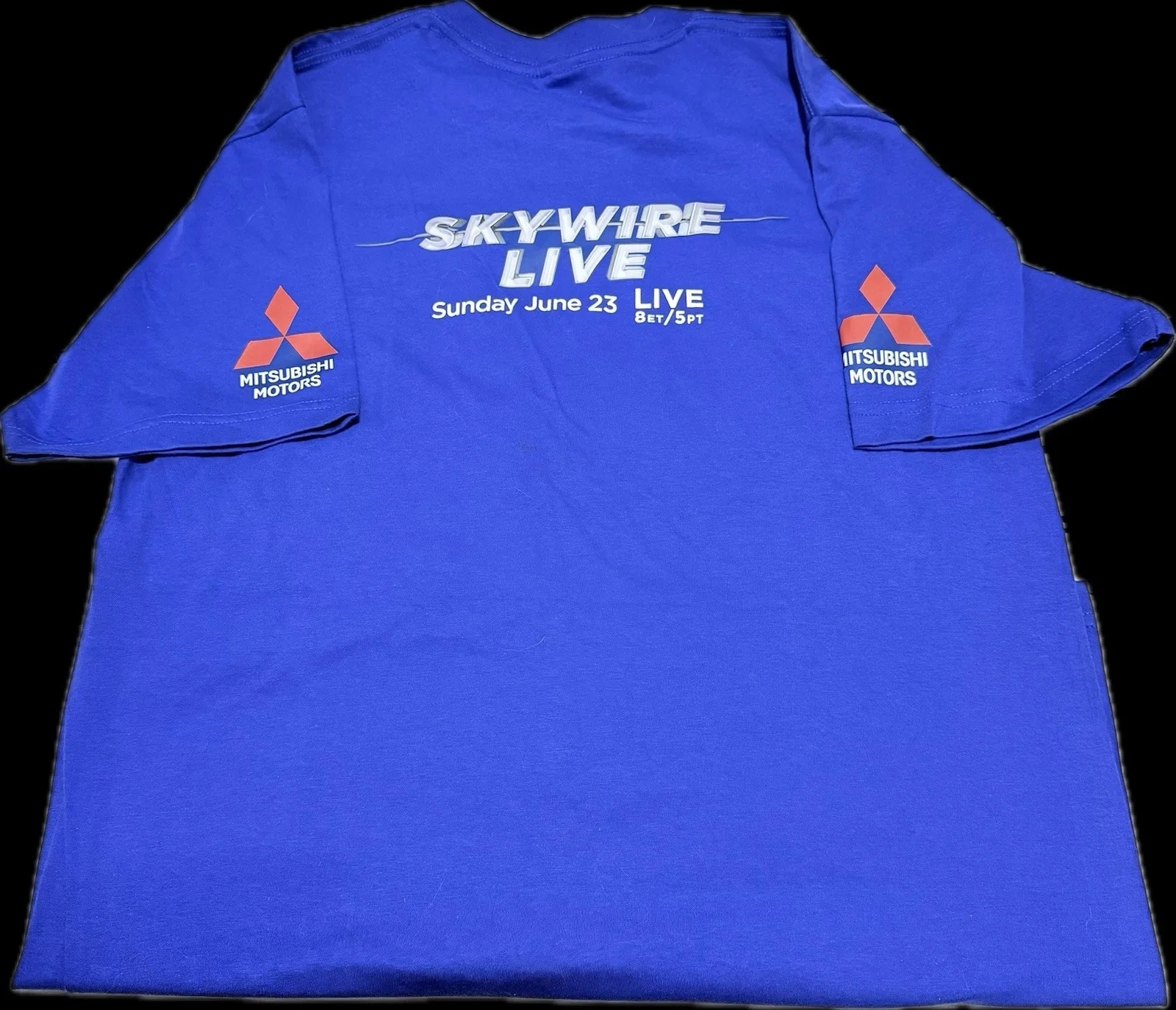 RARE 2013 Autographed “Skywire Live” Tee, S-M, Discovery Channel Nik Wallenda, image 3