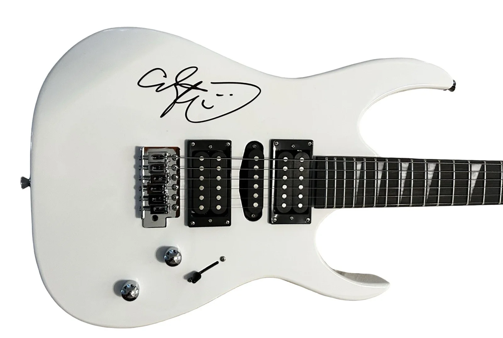 ADAM SANDLER SIGNED ELECTRIC FULL SIZE GUITAR HAPPY GILMORE RACC TRUSTED SELLER, изображение 2