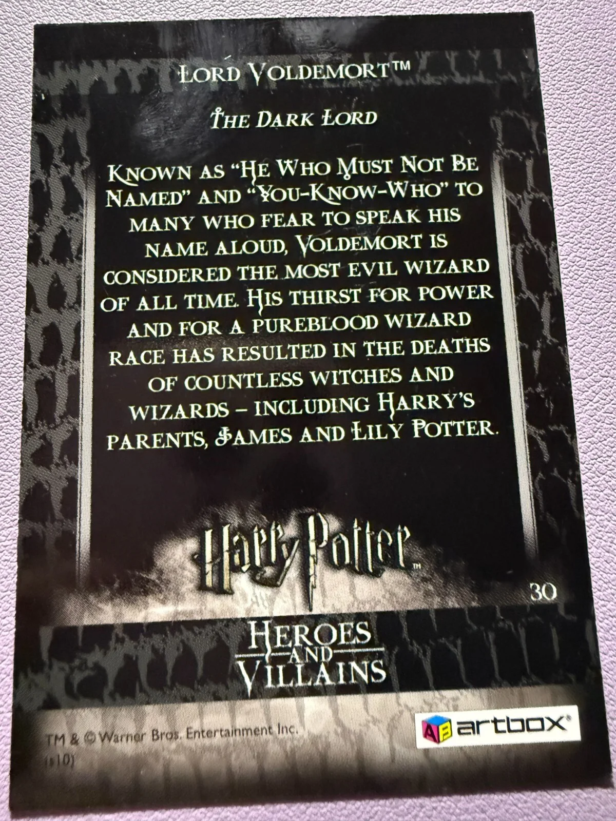 RALPH FIENNES — Ralph Fiennes Signed• Harry Potter:Heroes & Villains #30• Lord Voldemort• w/ COA, image 3