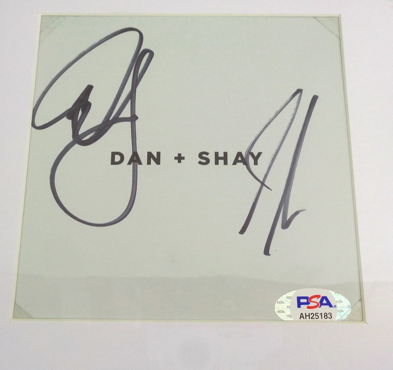 Dan, Shay — Dan + Shay Signed Autograph Self Titled CD Framed PSA/DNA COA, image 2