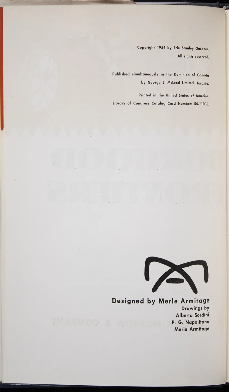 Erle Stanley Gardner — ERLE STANLEY GARDNER - INSCRIBED BOOK SIGNED TWICE 11/1954, image 4