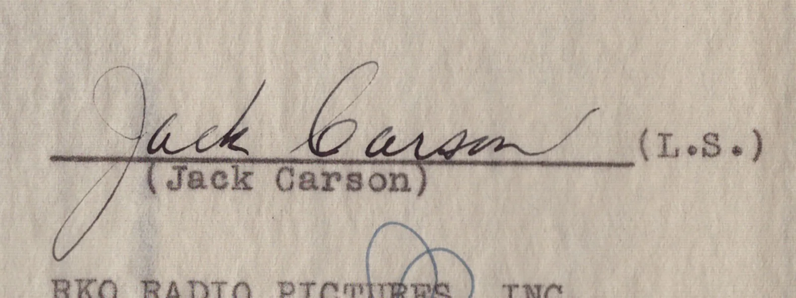 Jack Carson — JACK CARSON - CONTRACT MULTI-SIGNED 05/28/1937, image 4