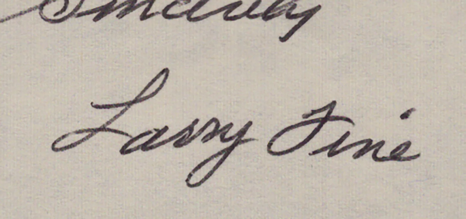 Larry Fine — THREE STOOGES (LARRY FINE) - AUTOGRAPH LETTER SIGNED, image 2