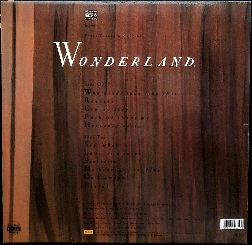 Erasure - Wonderland signed autograph 12" records (LP), image 3