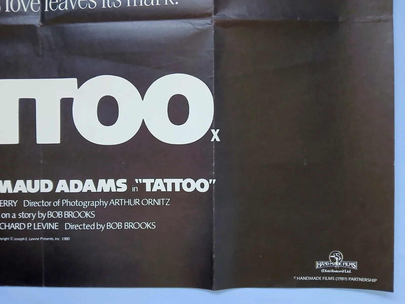 TATTOO (1981) original UK quad poster - Bruce Dern erotic bondage thriller, изображение 5