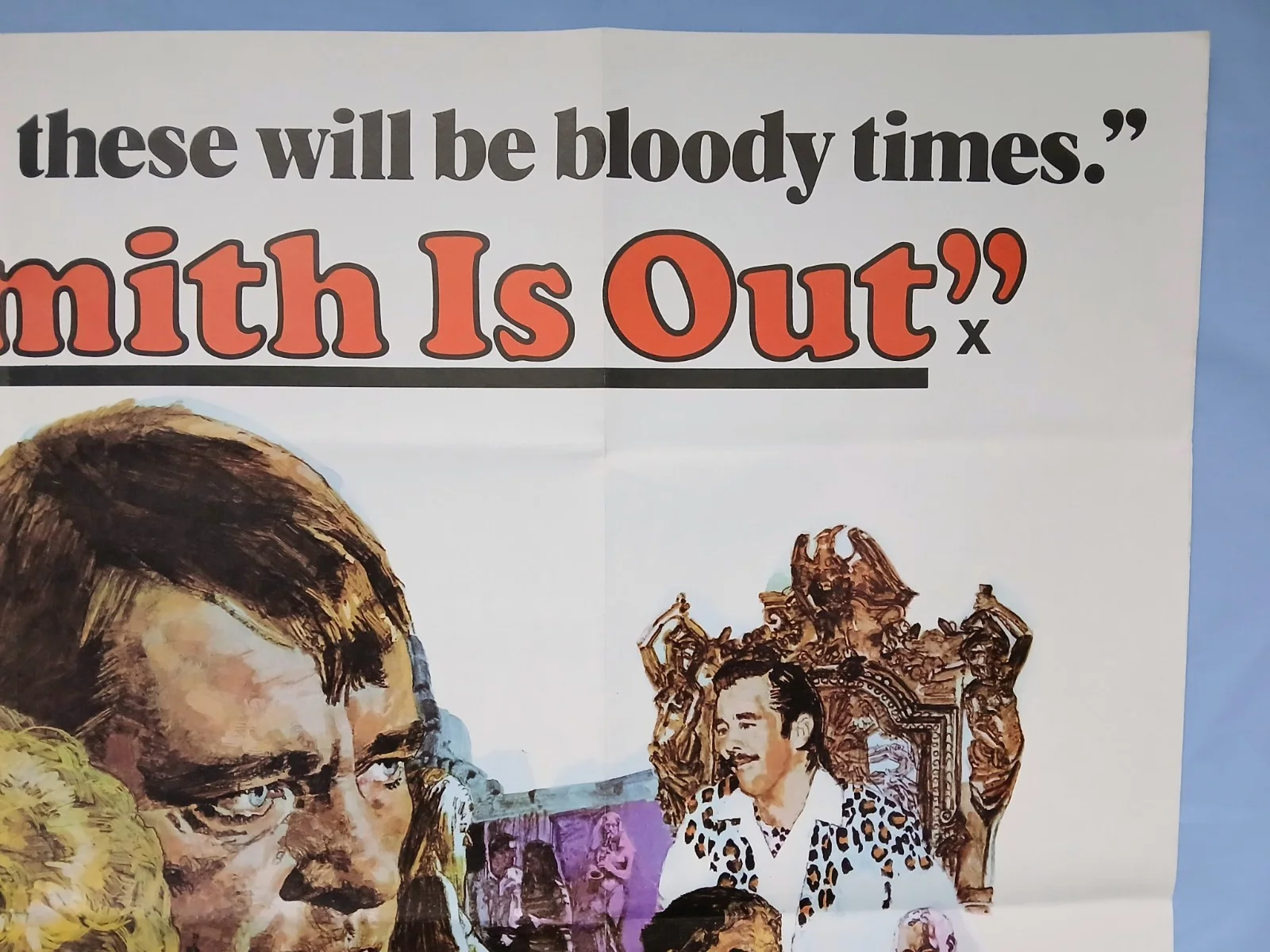 HAMMERSMITH IS OUT (1972) original quad poster -Richard Burton, Elizabeth Taylor, image 3