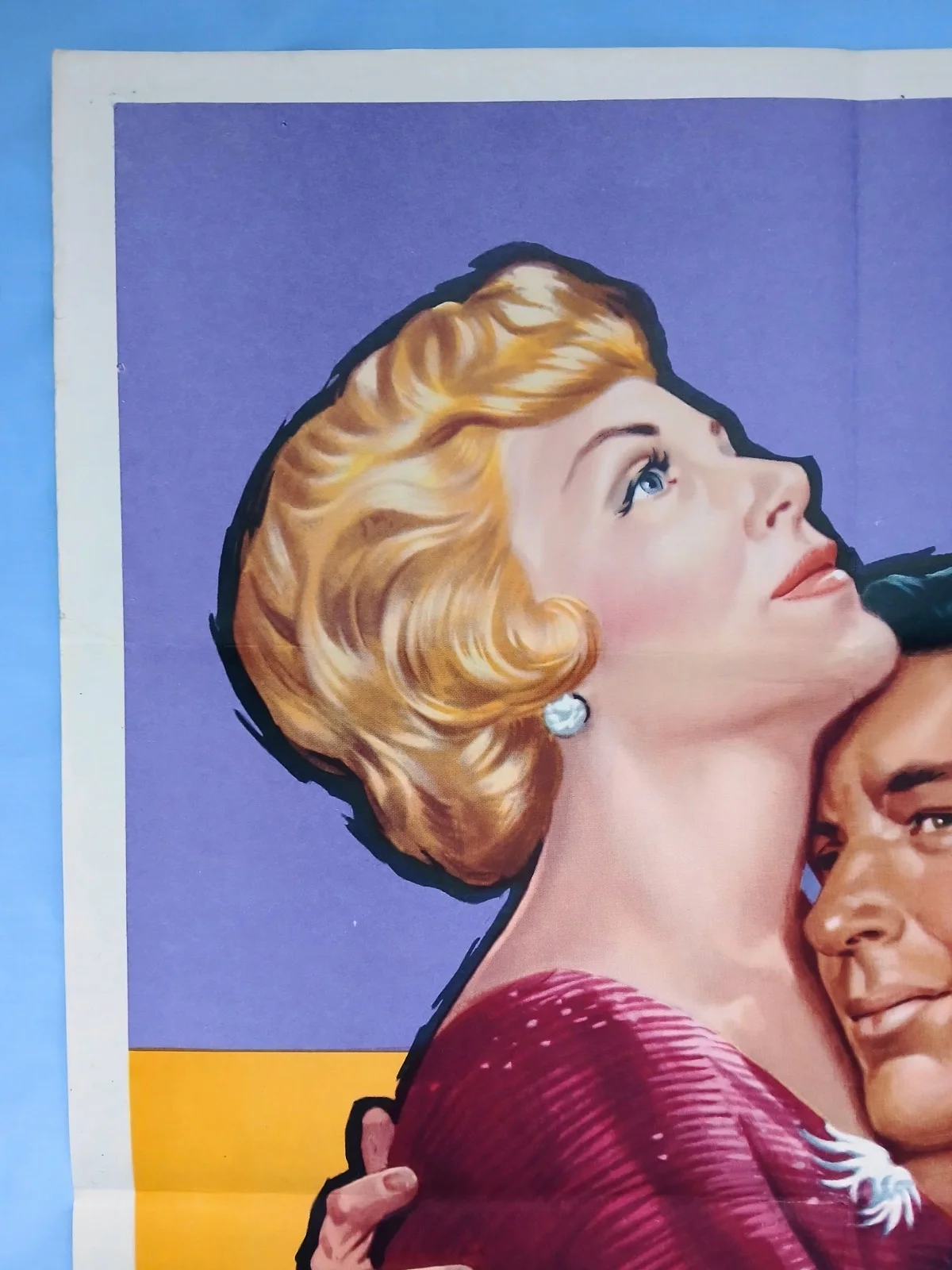 BY LOVE POSSESSED (1961) rare original UK quad poster, image 2