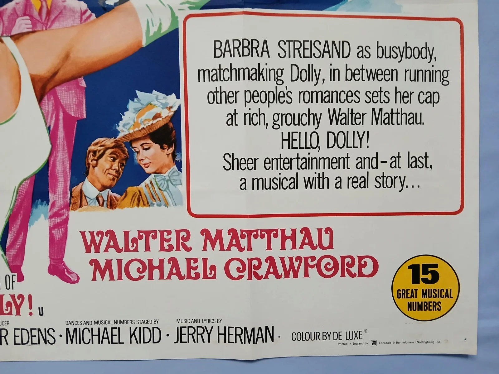 HELLO DOLLY (1969) original UK quad poster - Gene Kelly, Barbara Streisand, изображение 5