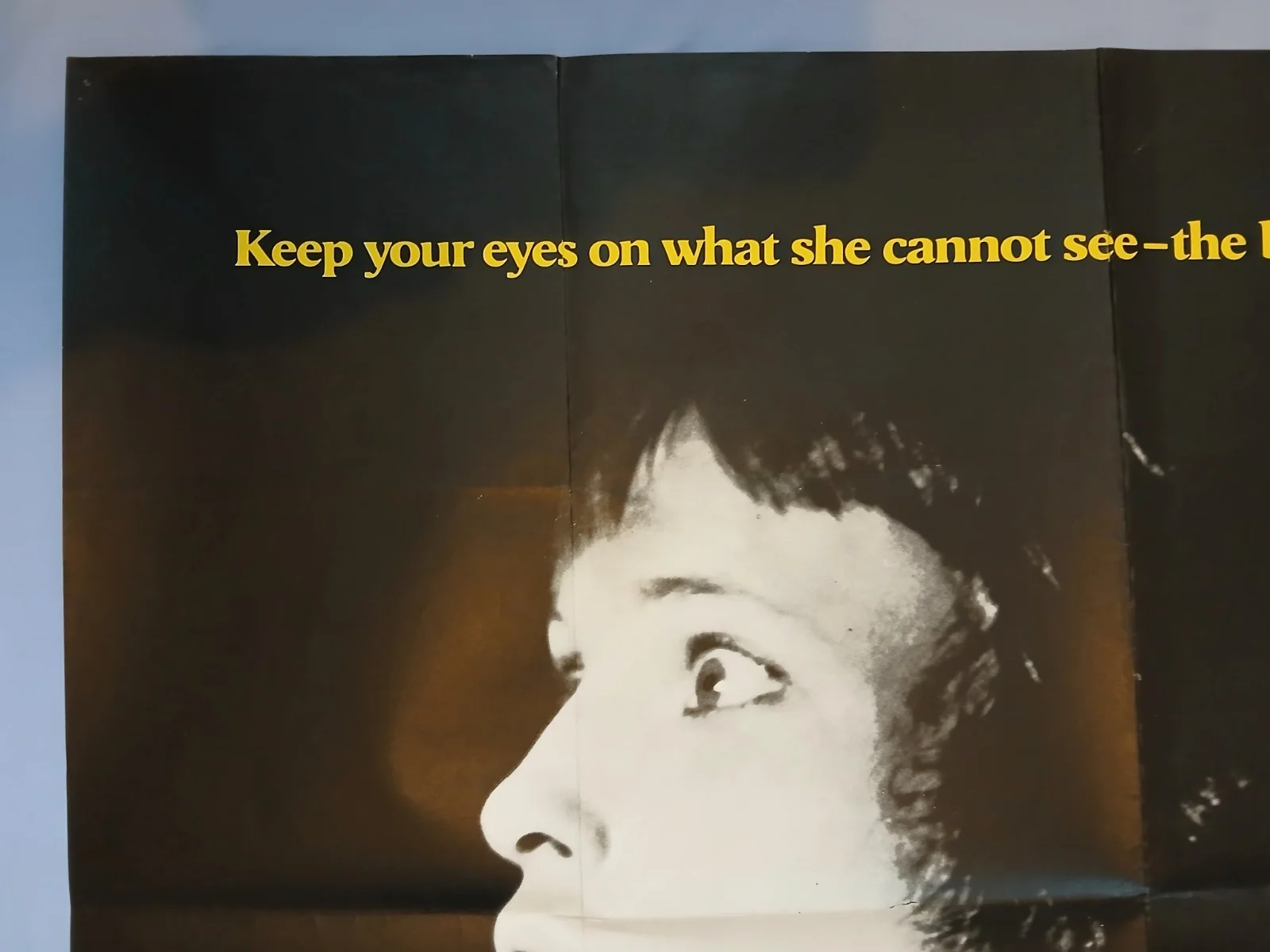 BLIND TERROR (1971) rare original UK quad poster - Mia Farrow horror thriller, изображение 2