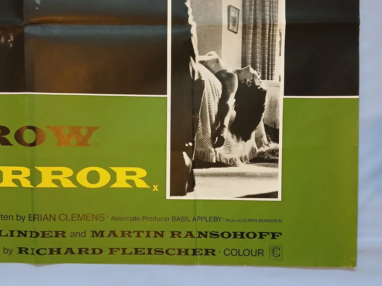 BLIND TERROR (1971) rare original UK quad poster - Mia Farrow horror thriller, изображение 5