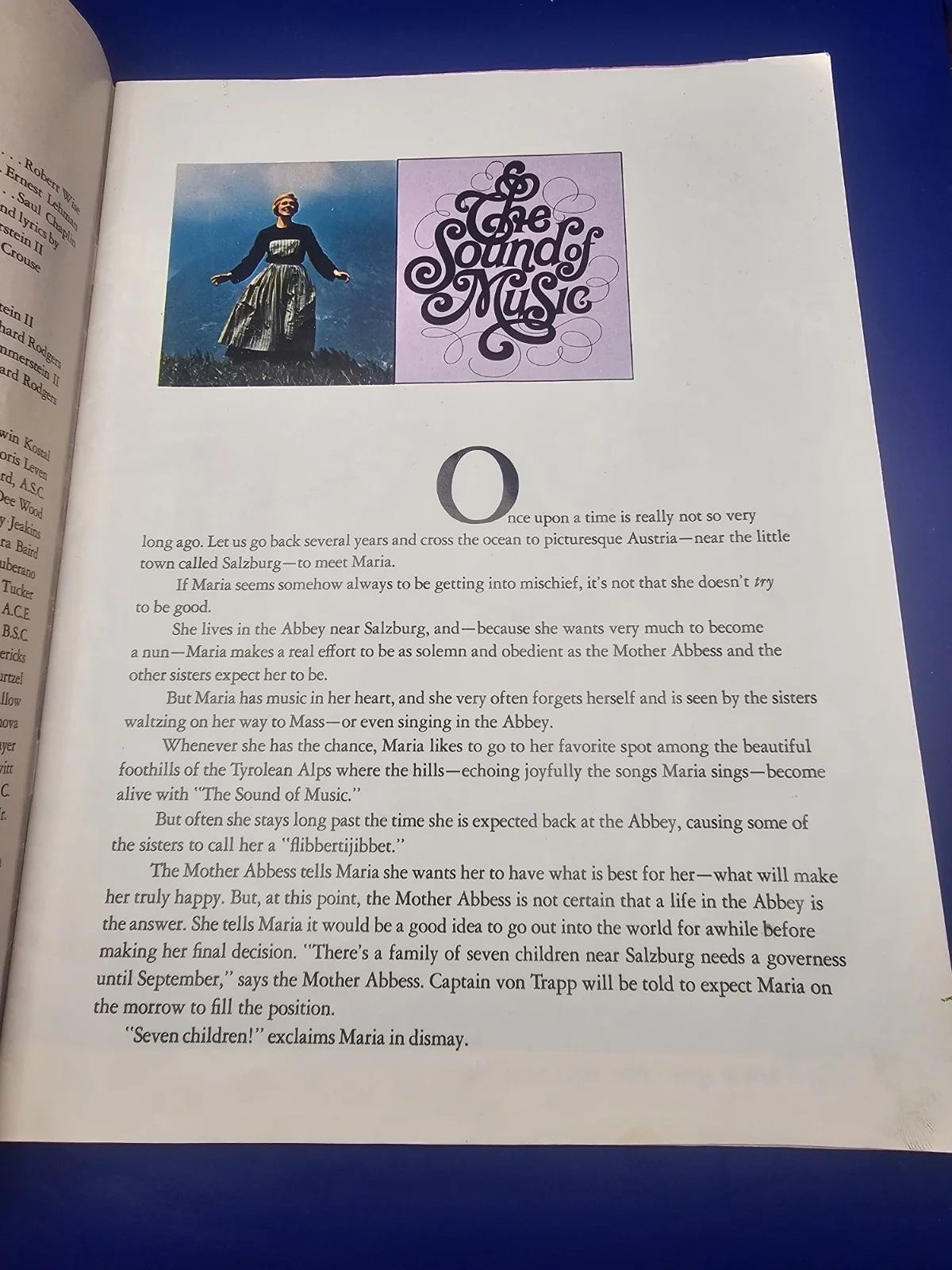 "The Sound of Music" Original Cinema Performance Souvenir Brochure - Vintage, изображение 4