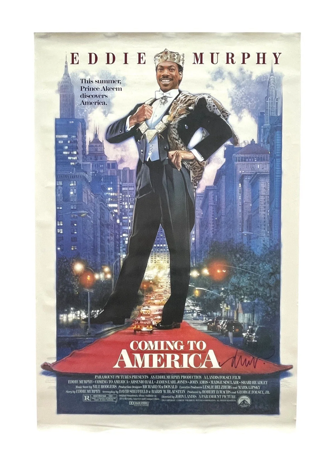 Drew Struzan — Famed Artist Drew Struzan Signed Coming To America Original 1-Sheet Movie Poster, изображение 2