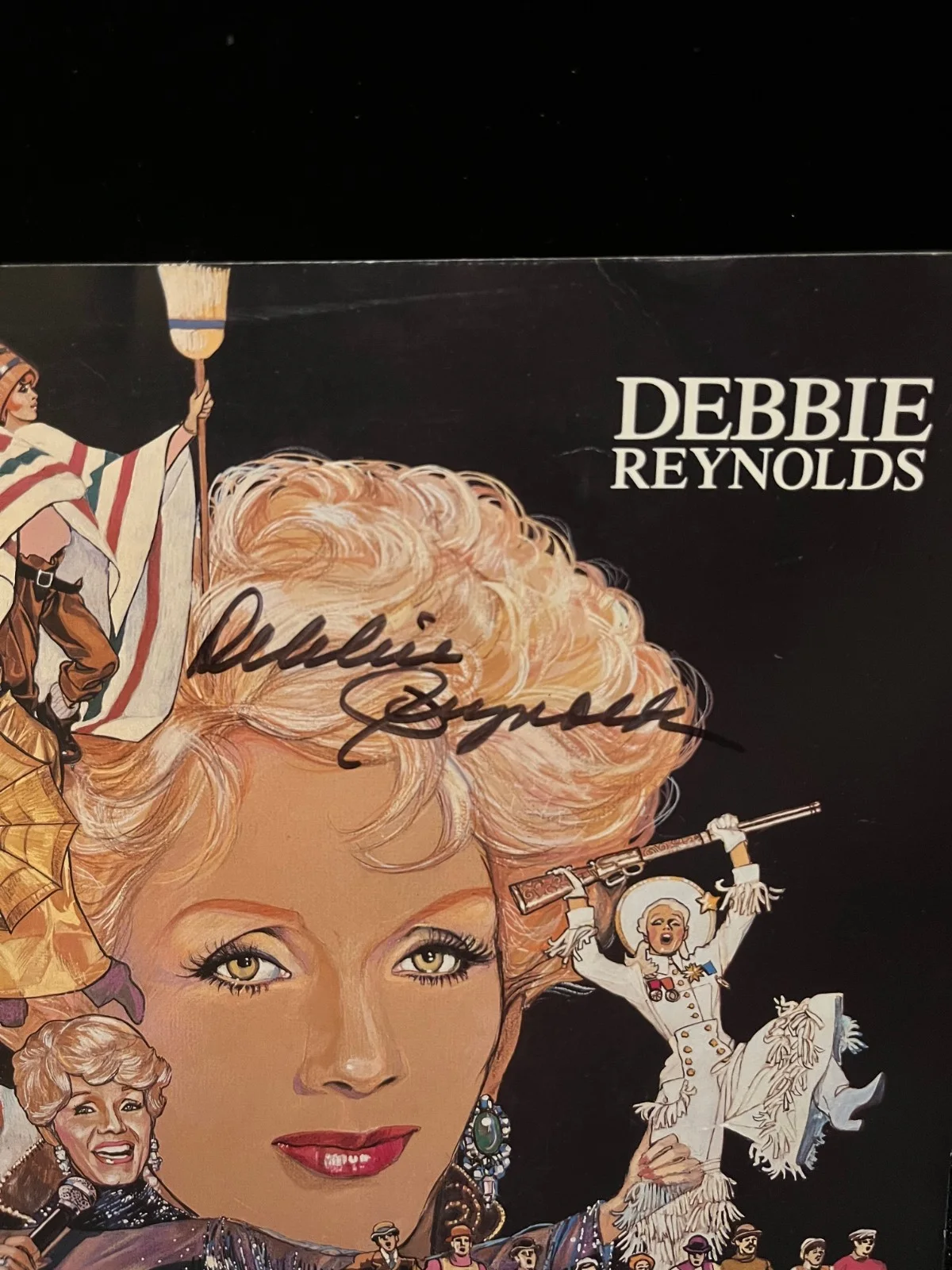Debbie Reynolds Signed Autographed 1970s Program Singin' In The Rain, image 2