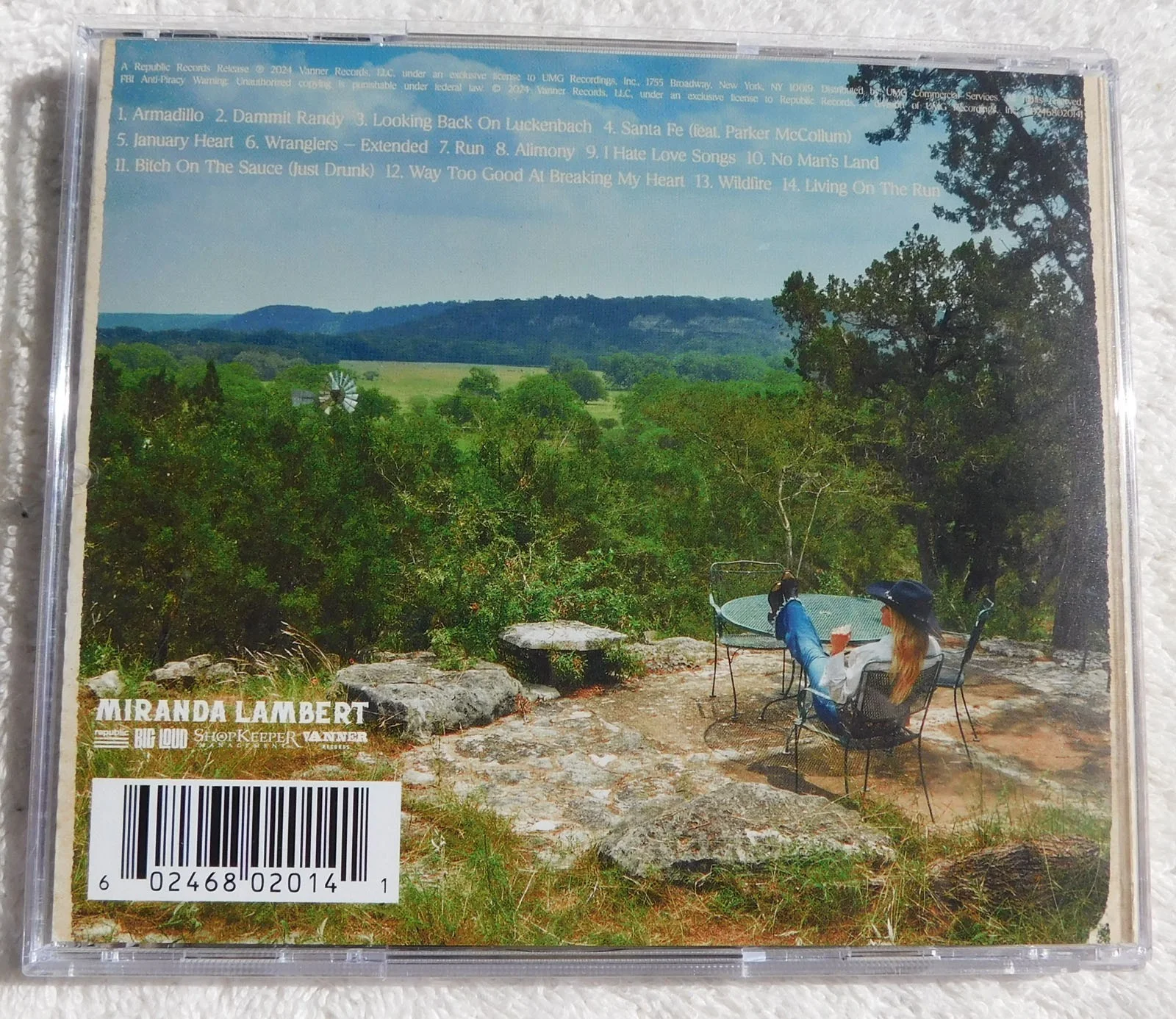 Miranda Lambert SIGNED "Postcards From Texas" cd, image 3