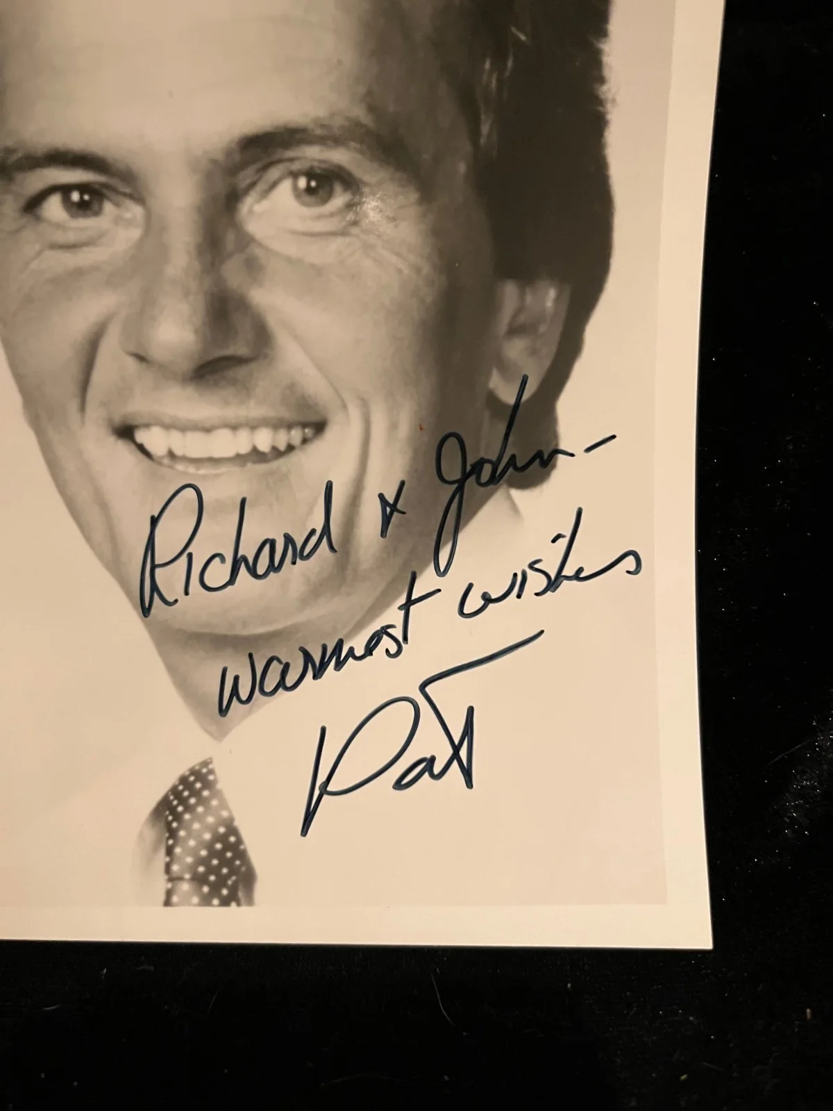 Pat Boone Signed Autographed 4x6 Black and White Photo w COA, изображение 2