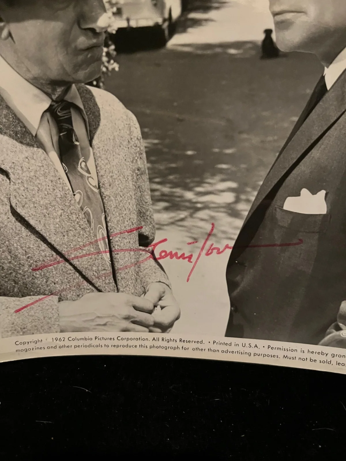 Glenn Ford Signed Autographed 8x10 Black and White Photo w COA Gilda, Superman, image 2