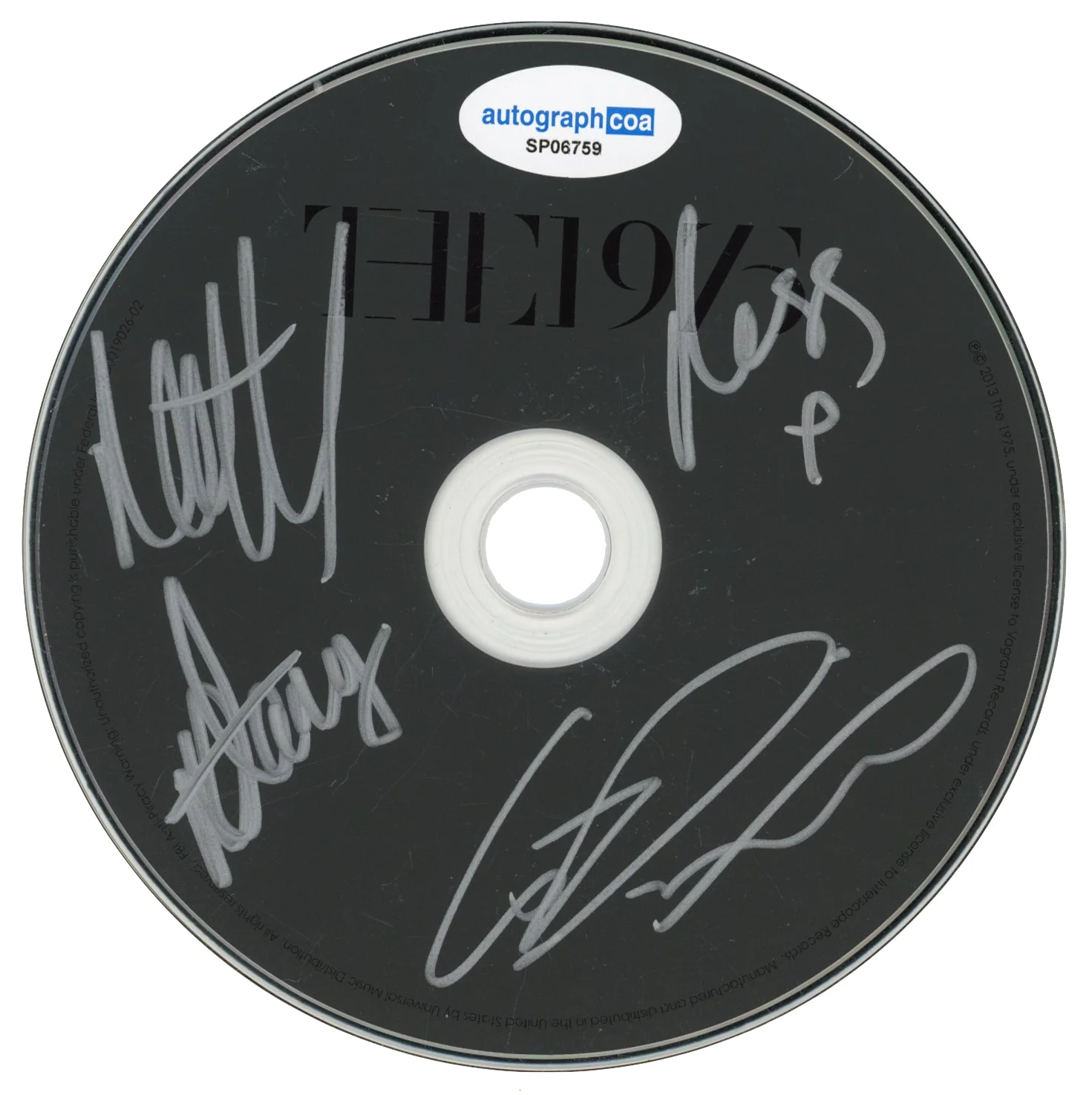 THE 1975 Band Signed Autograph Self Titled ST CD Framed Matty Healy x4 ACOA COA, изображение 2