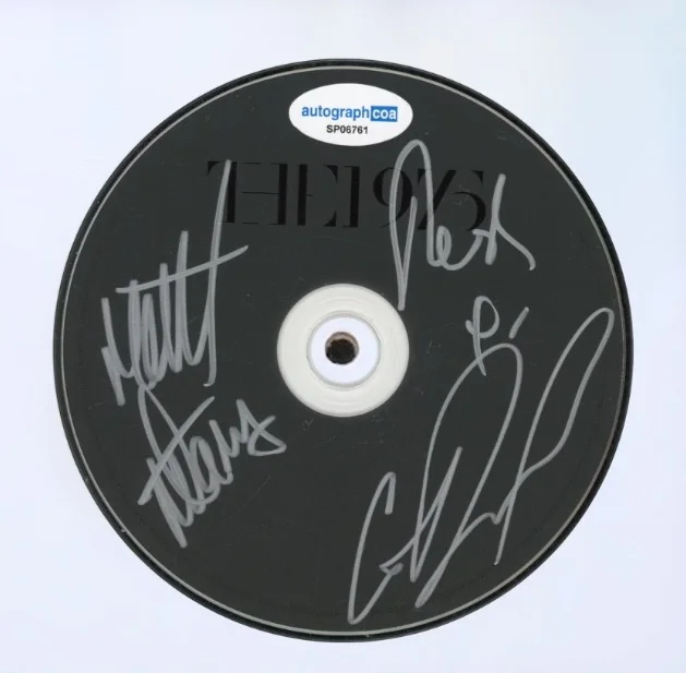 THE 1975 Signed Autograph Self Titled CD Framed Matty Full Band Debut Album ACOA, image 2
