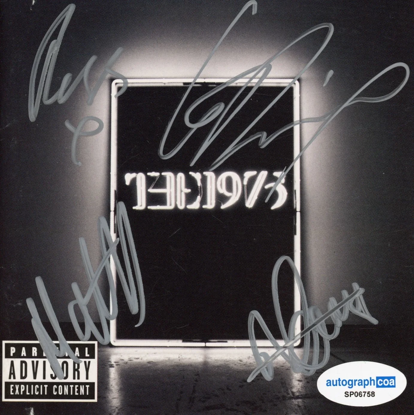THE 1975 Signed Autograph Self Titled Debut Album CD Framed Matty Healy x4 ACOA, image 2