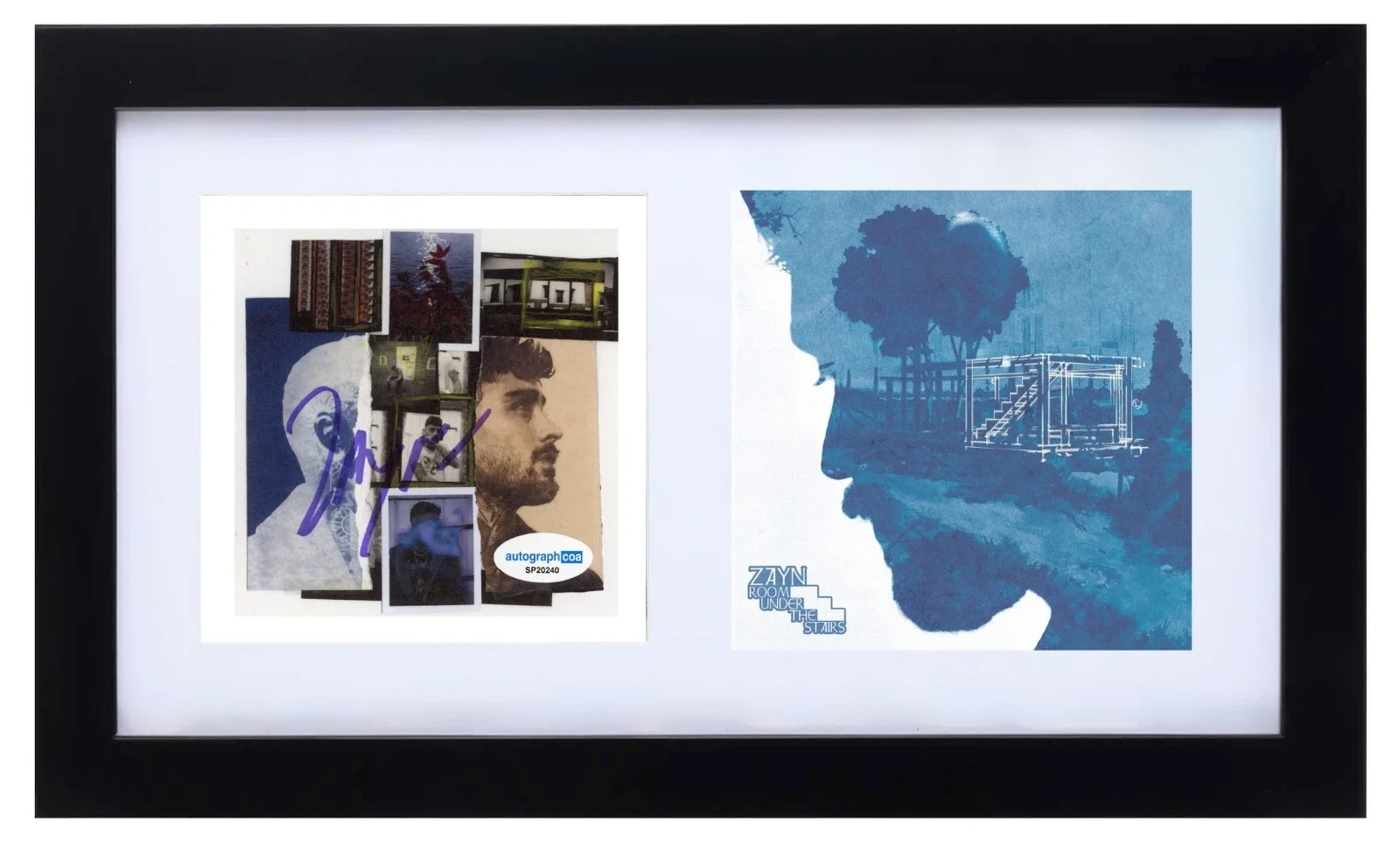 Zayn Malik Signed Autograph Room Under The Stairs CD Framed One Direction ACOA, изображение 2