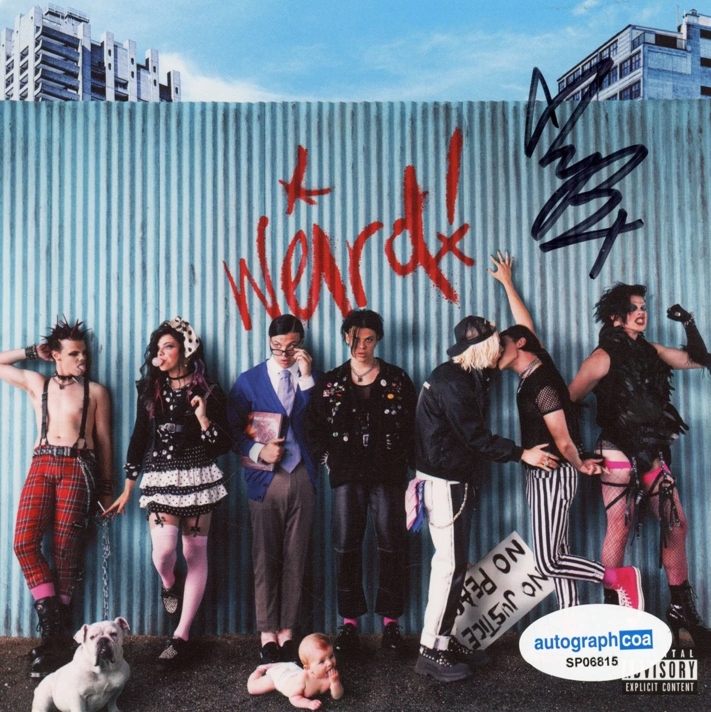Yungblud Signed Autograph Weird! CD Framed Matted Display Idols Singer ACOA COA, image 2