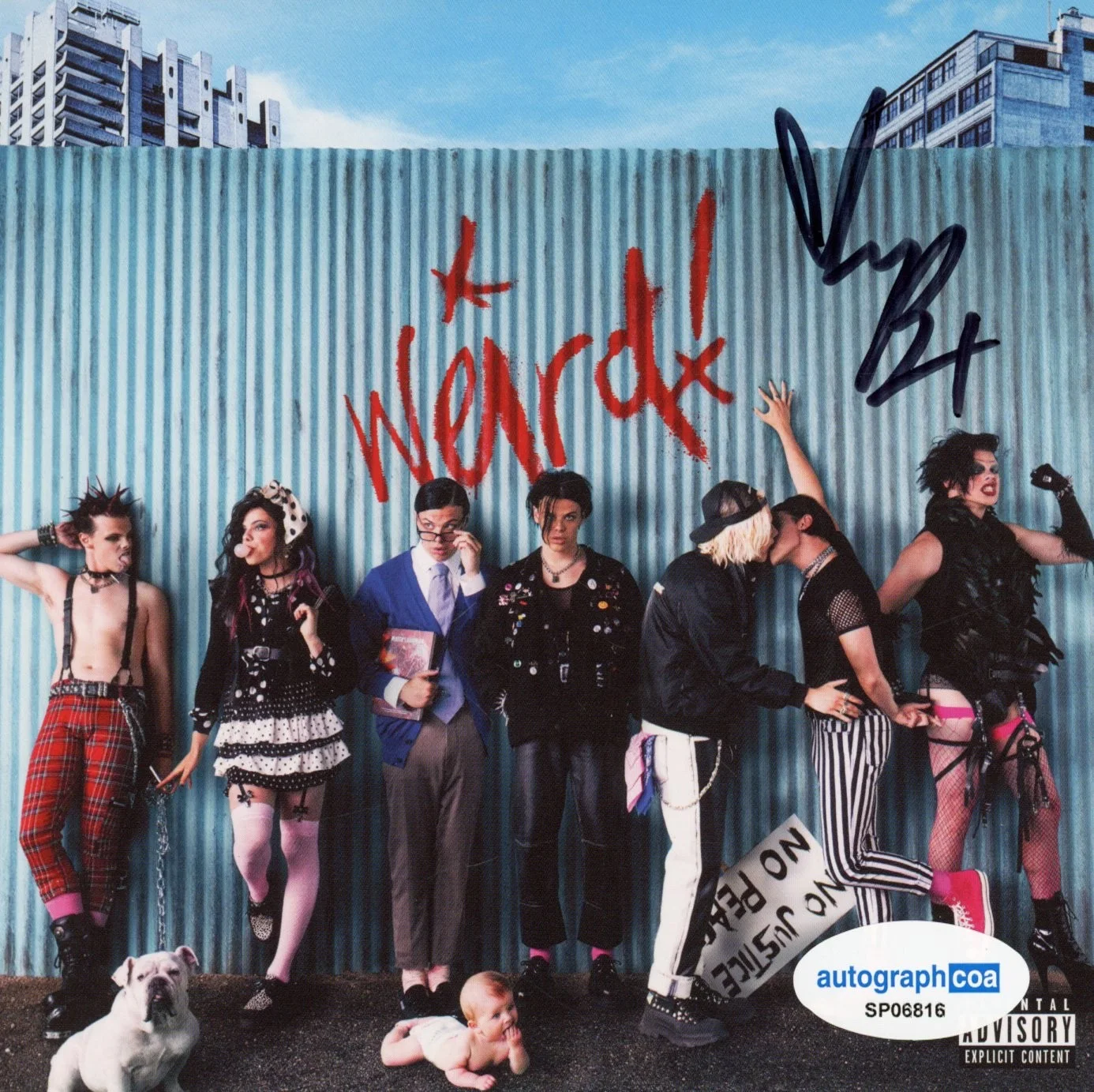 Yungblud Signed Autograph Weird! CD Framed Matted Display Idols Singer ACOA COA, image 3
