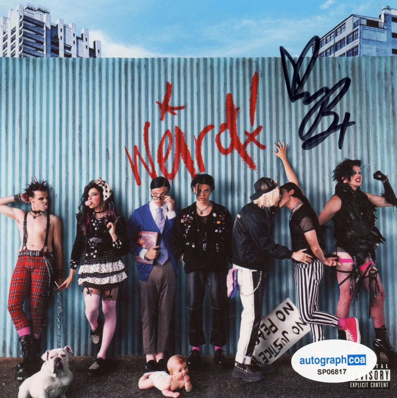 Yungblud Signed Autograph Weird! CD Framed Matted Display Idols Singer ACOA COA, image 4