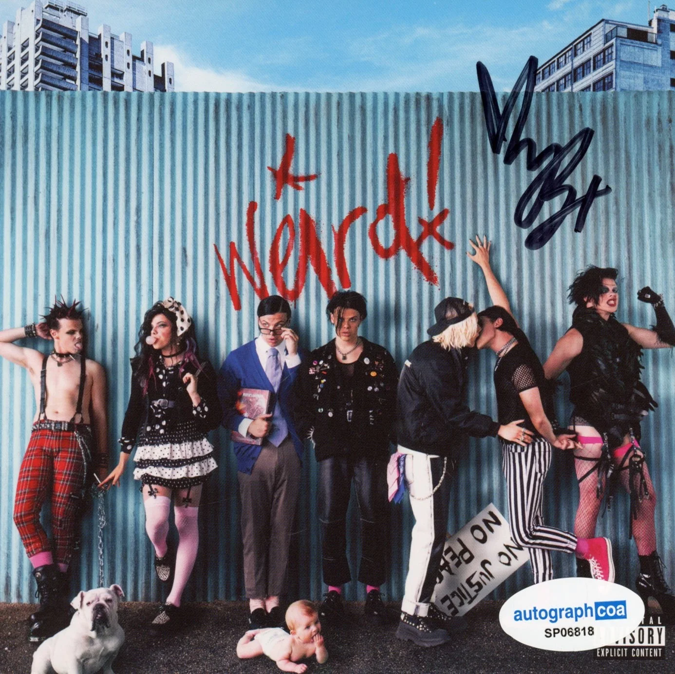 Yungblud Signed Autograph Weird! CD Framed Matted Display Idols Singer ACOA COA, image 5