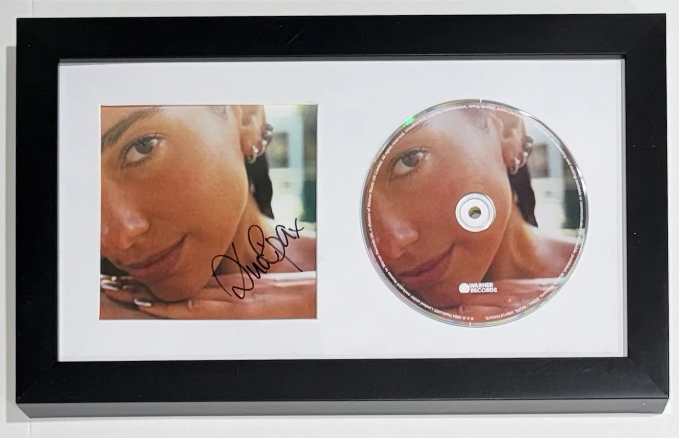 Dua Lipa Signed Autograph Radical Optimism CD Framed Future Nostalgia Singer COA, image 2