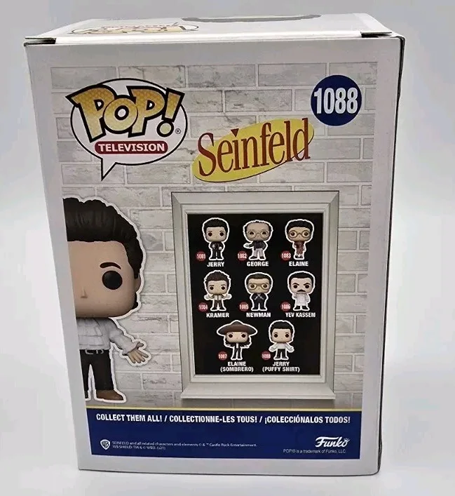 Jerry Seinfeld — JERRY SEINFELD PUFFY SHIRT SIGNED FUNKO POP JSA COMEDIAN SEINFELD TV SHOW, изображение 3