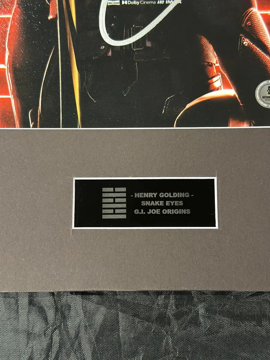 Henry Golding — Henry Golding Signed "Snake Eyes" 8x10 Mini Movie Poster, image 3