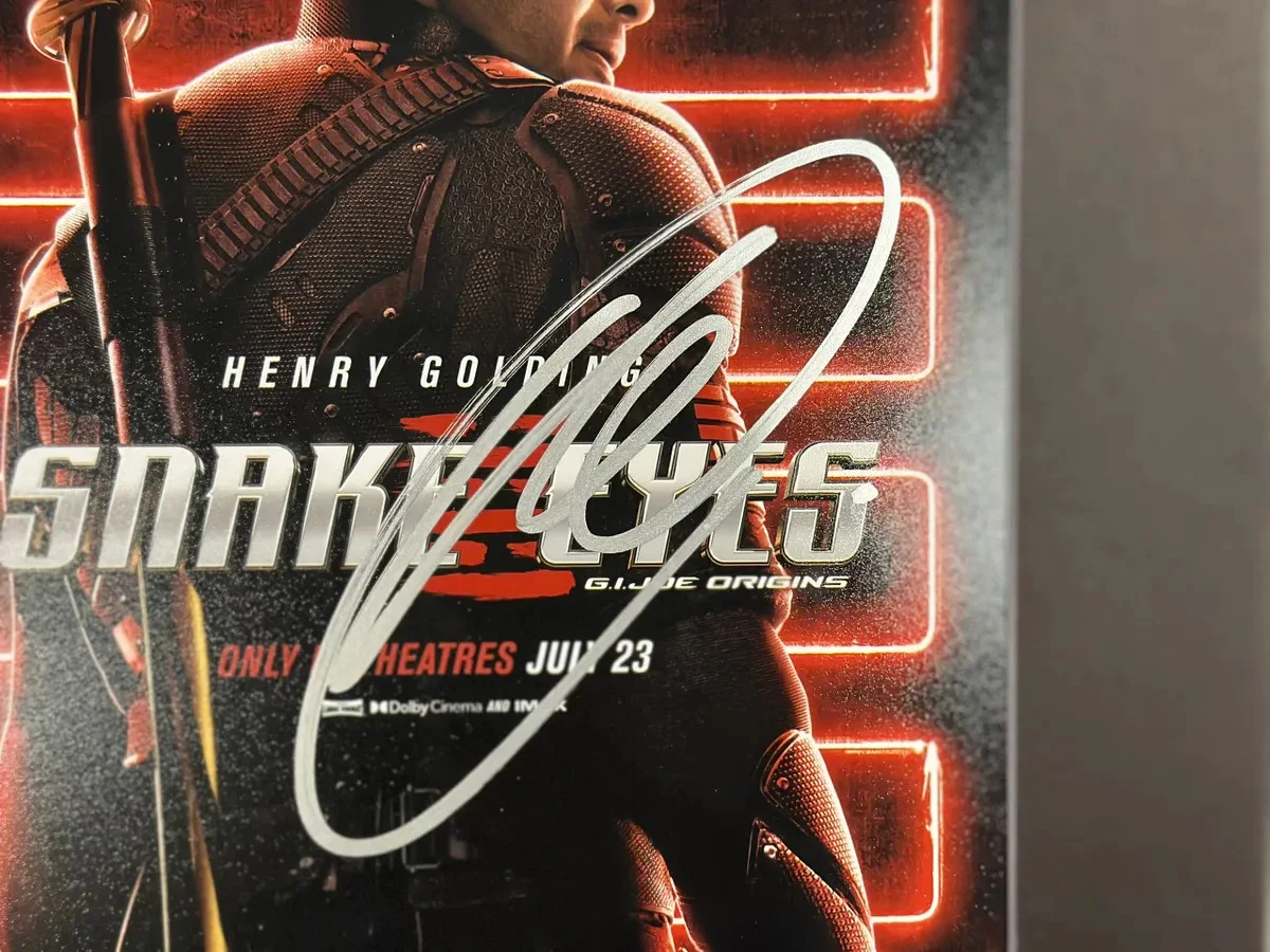 Henry Golding — Henry Golding Signed "Snake Eyes" 8x10 Mini Movie Poster, image 4