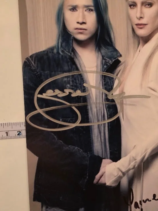 Jesse Rath, Jaime Murray, Tony Curran — Tony Curran as Datak, Jaime Murray as Stahma & Jesse Rath as Alak Signed Photo, image 4