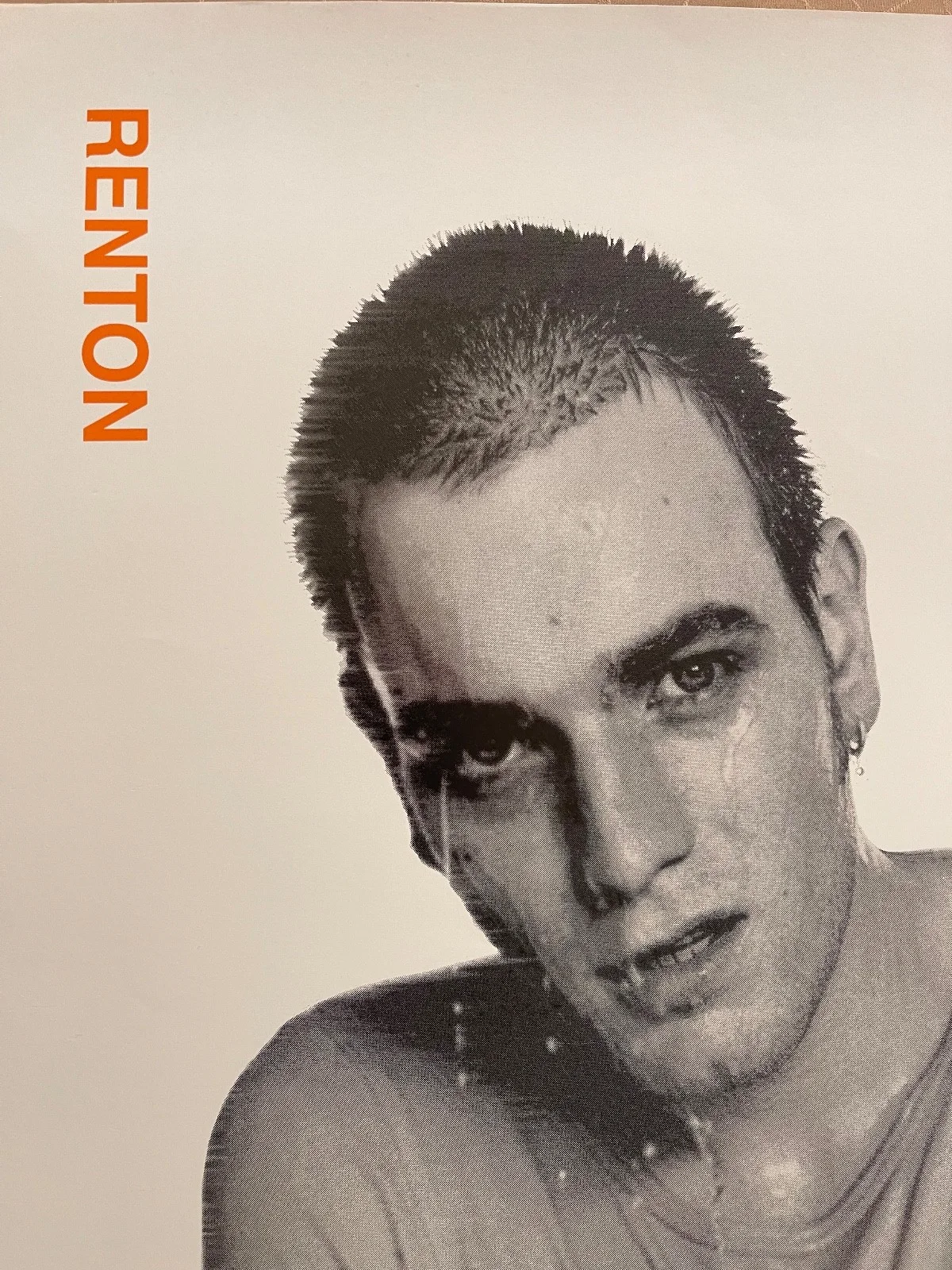 TRAINSPOTTING, RENTON, MOVIE,RARE REPRODUCTION 1996 POSTER, изображение 4