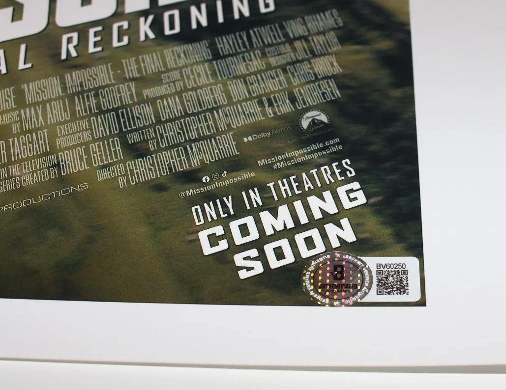 CHRISTOPHER MCQUARRIE SIGNED MISSION IMPOSSIBLE FINAL 12x18 POSTER BECKETT COA, image 4