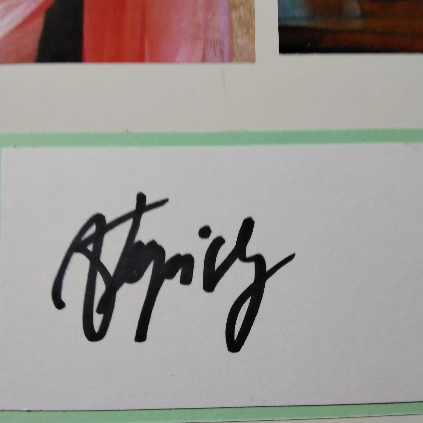 Valerie Kaprisky SIGNED Card Photo 80s French Movie Actress Stradivari Say Yes, изображение 4