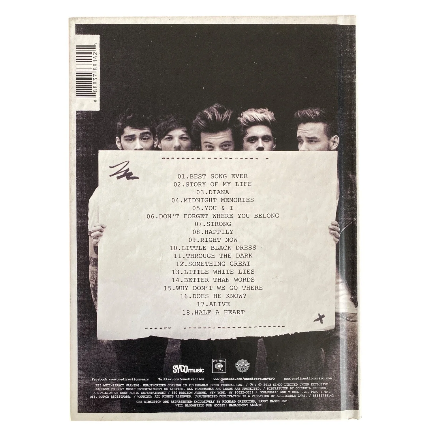 One Direction 2013 Midnight Memories Ultimate Edition, image 2
