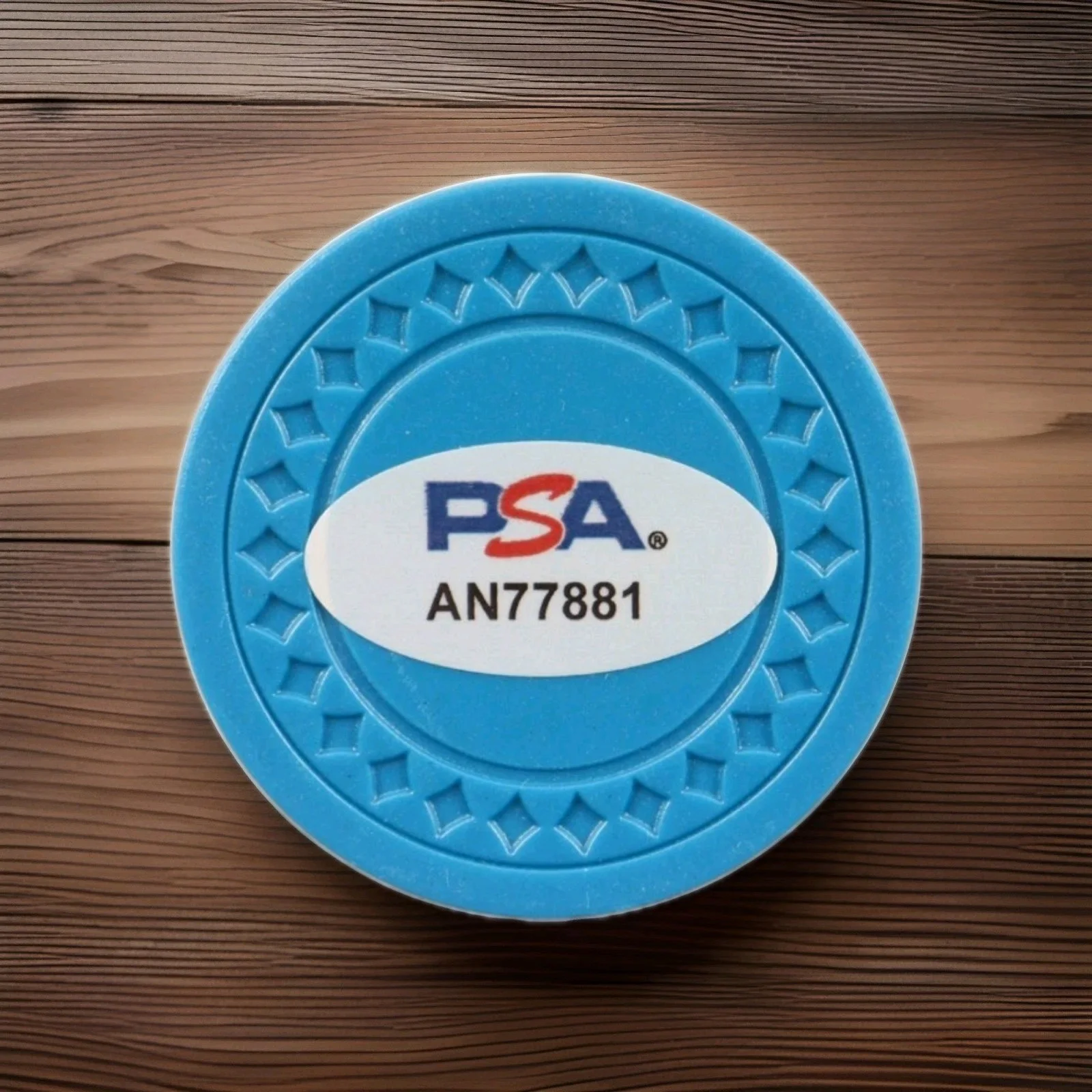 Matt Damon Signed Blue Poker Chip PSA CERT. "Rounders" Movie. Not A Prop, изображение 2
