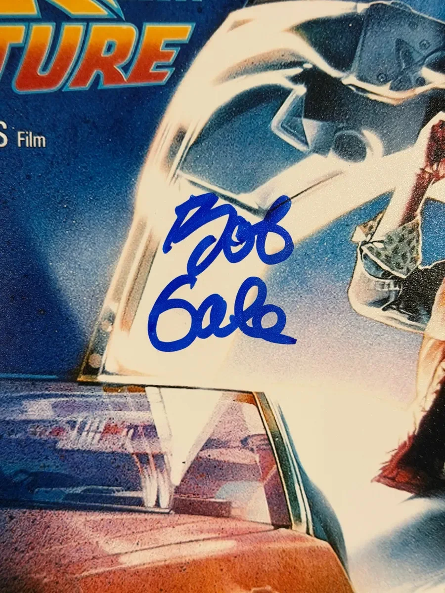 Bob Gale — Bob Gale Signed Back To The Future (Blue), image 2