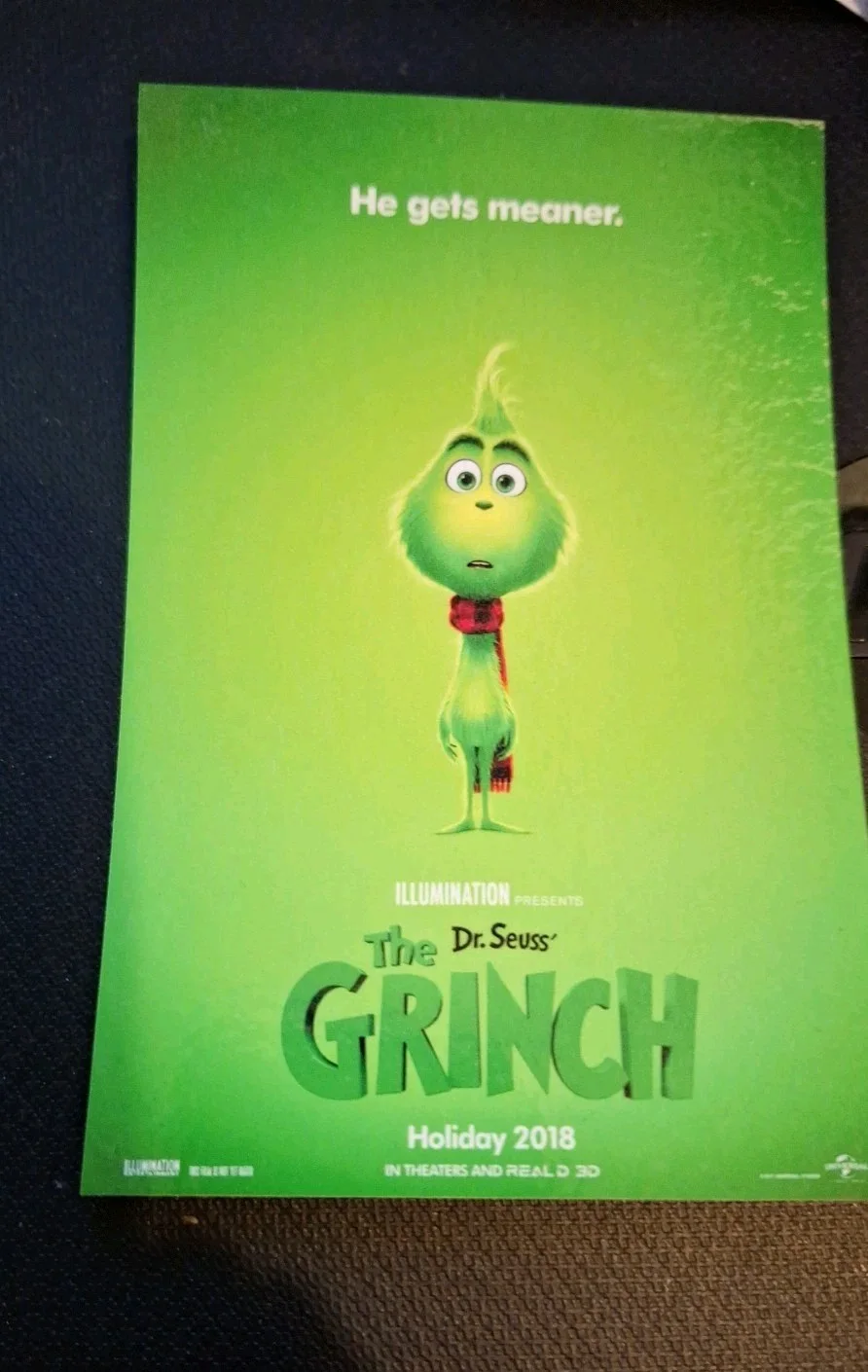 Theatrical Film Poster "The Grinch" 2018 – Reproduction Art - Postcard, изображение 2
